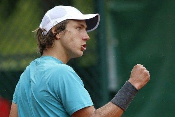 Le Nordiste Lucas Pouille ce mardi après-midi à Roland-Garros.