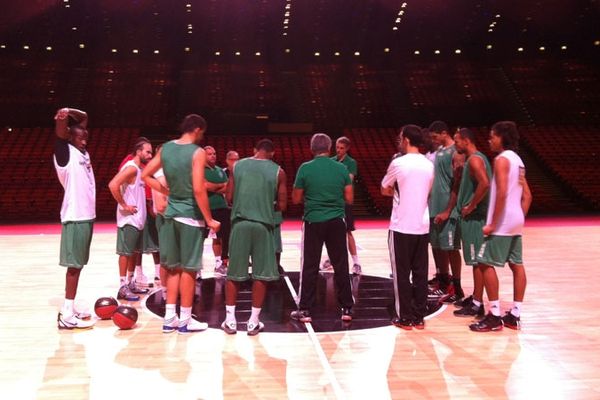 Les joueurs du Csp au Palais des Congrès