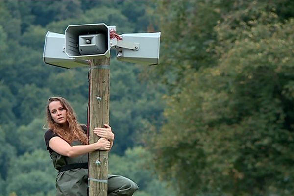 Isabelle Storms, l'une des sopranos de l'opéra pour les arbres joué à Arbas (Haute-Garonne)