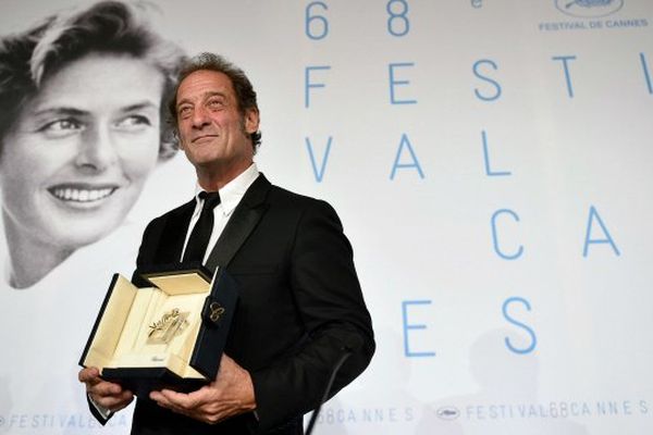 Vincent Lindon reçoit le prix d'interprétation au festival de Cannes