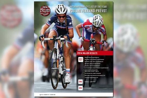 Pauline Ferrand Prevot, élue cycliste internationale de l'année 2014 par la revue américaine VeloNews.