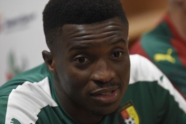 Benjamin Moukandjo avec le Cameroun en août 2017.