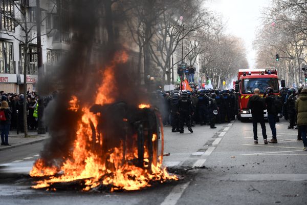 Des incidents ont eu lieu durant la manifestation parisienne