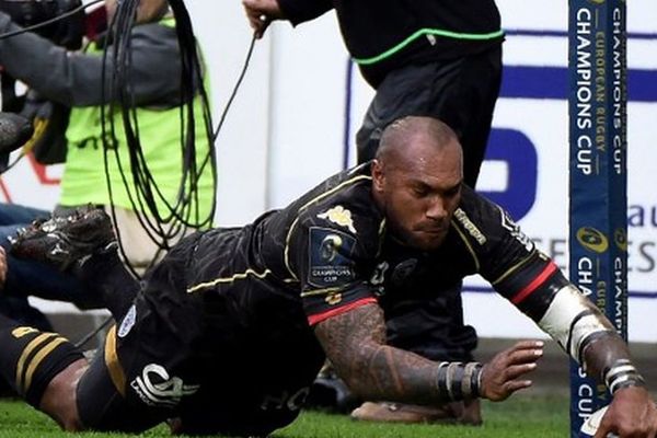 Le fidjien Nemani Nadolo a inscrit 2 essais pour le MHR qui bat le Leinster 22 à 16, Altrad Stadium le 23/10/2016