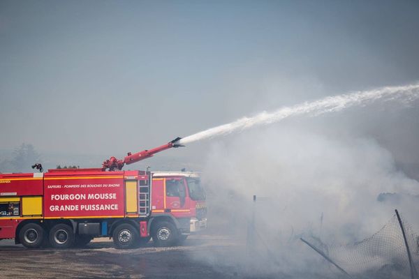 Pompiers des Bouches-du-Rhône en intervention (illustration)