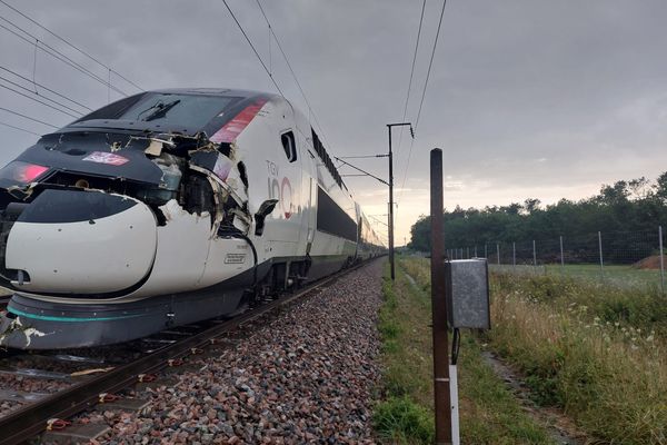 La ligne LGV Sud-Est a été coupée en raison des intempéries, mercredi 31 juillet.