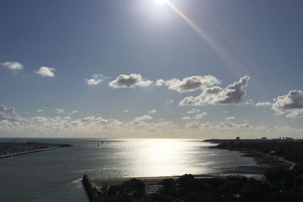 Ciel d'après midi depuis la Tour de la Lanterne à La Rochelle