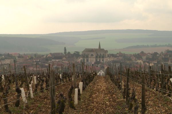 Le village de Coulanges-la-Vineuse (Yonne).