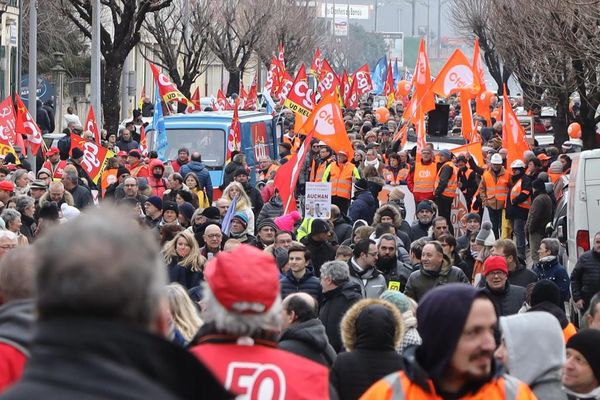 Une des mobilisations contre la réforme des retraites dans le Grand Est, ici le 7 mars à Bar-le-Duc.