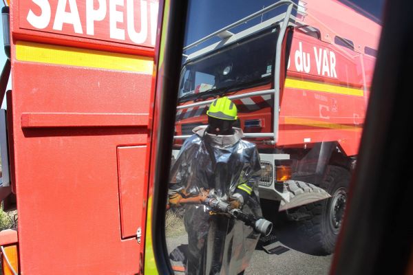 Les pompiers du Var lors d'un exercice.