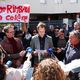 Des professeurs du collège Rimbaud avaient exprimé leur colère devant l'établissement de Montpellier le 22 avril 2024.