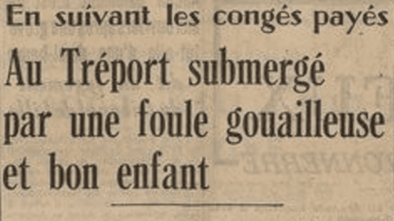 Titre du "Journal", le 7 août 1938.