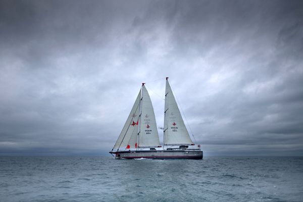 Le Grain de Sail 2, voilier cargo de 52 m avec une capacité de transport de 350 tonnes