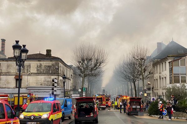 Incendie rue Eugène Fromentin - Saintes