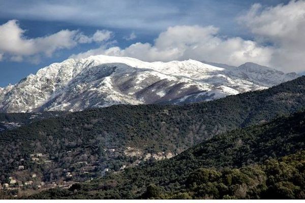 Photo prise depuis Tavera, en Corse-du-Sud le mardi 29 janvier 2019.