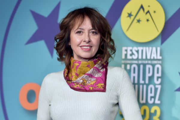 Valérie Bonneton au Festival International de Comédie de l'Alpe d'Huez, le 17 janvier 2023.