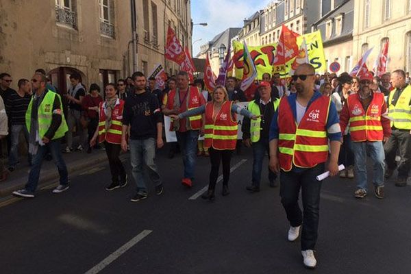 Manifestation ce jeudi matin contre la loi travail dans les rues de Caen