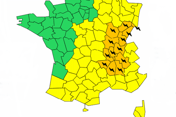 13 départements en vigilance orange