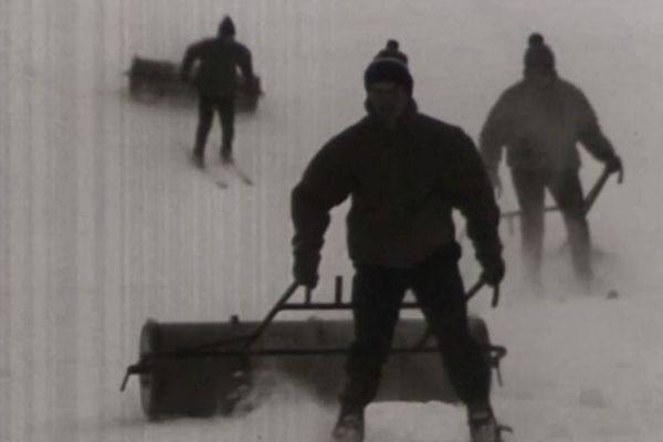 Damage des pistes à Courchevel en 1965