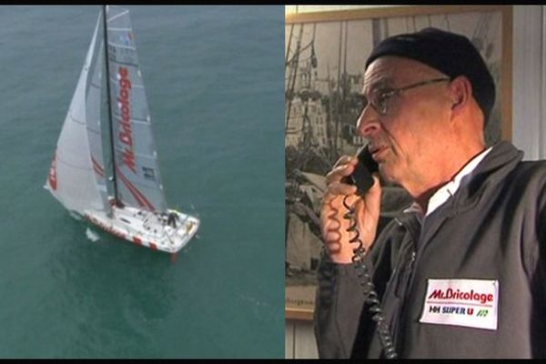 Chaque jour, Jean-Pierre Alluin appelle son fils, le capitaine du Marité, engagé dans la transat Jacques Vabre