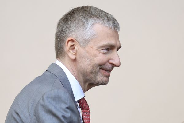 Dmitri Rybolovlev, président du club de football de l'AS Monaco, lors d'un match de son équipe en aout 2023.