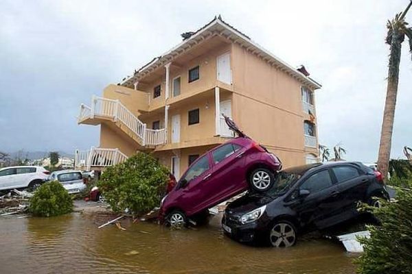 À Marigot, dans la partie française de l'île de Saint-Martin, Irma a fait des dégâts très importants