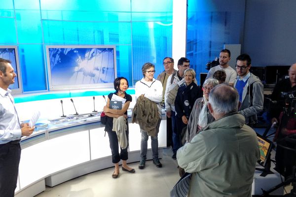 Emmanuel Faure accueille les premiers visiteurs dans le cadre de la Journée du Patrimoine