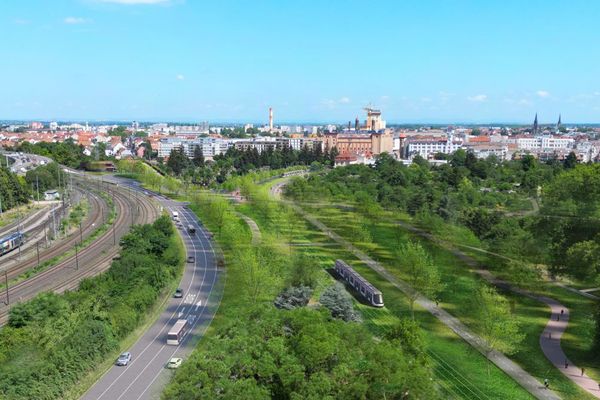 Le projet d'extension du tram vers Schiltiigheim passe par la place de Haguenau.