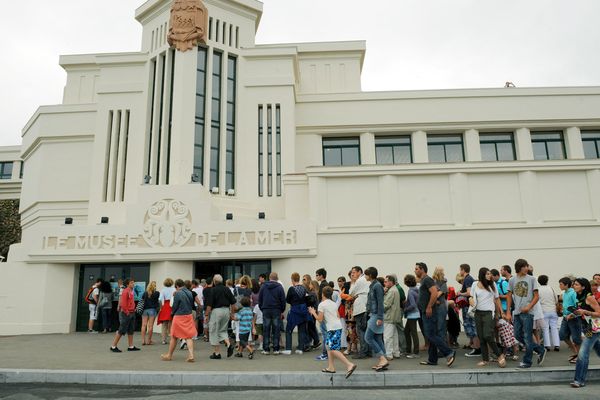 L'entrée de l'aquarium de Biarritz.