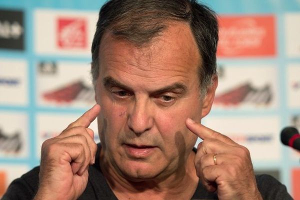 Marcelo Bielsa en conférence de presse le jeudi 7 août.