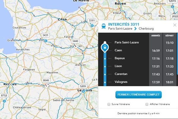 Le service SNCF Maps permet de savoir où se trouve un TER ou un TGV en quasi temps réel