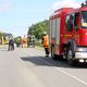 La débroussailleuse en fond a touché une canalisation de gaz à hauteur de Steenwerck