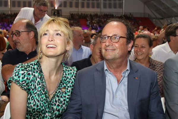 François Hollande et sa compagne Julie Gayet au festival Jazz in Marciac