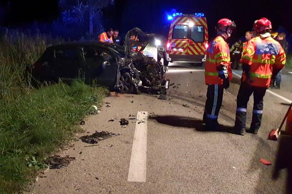 La collision est survenue sur la route départementale 15, à Beaucaire, samedi 14 septembre 2024.