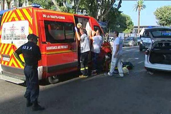 Une femme d'une soixantaine d'année a été blessée à Bastia