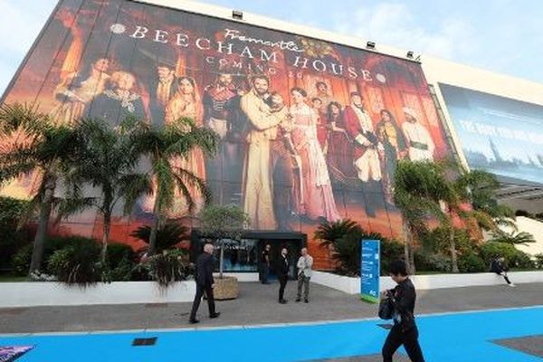 Cannes, le 15 octobre 2018. Le Palais des Festivals en plein Mipcom.