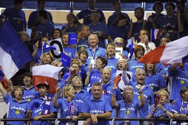 Supporters français à la Coupe Davis 2010 à Lyon 