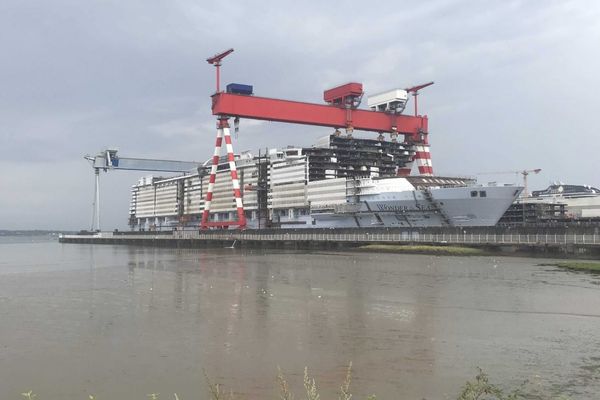 Les Chantiers de l'Atlantique à Saint-Nazaire