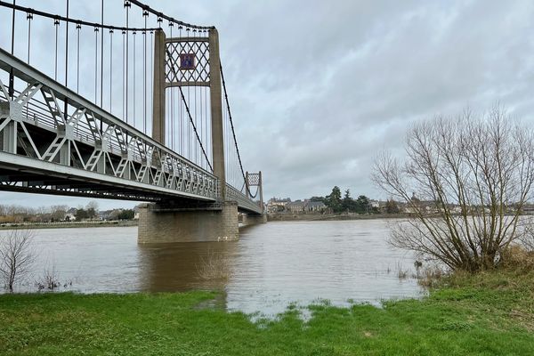 La météo promet des pluies abondantes, propices à faire grossir la Loire, ici à Ancenis