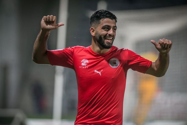 Umut Bozok, fer de lance de l'attaque du Nîmes olympique - 2017.