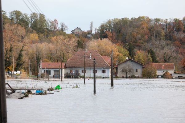 La commune de Reignier-Esery (Haute-Savoie) a notamment été touchée par les inondation du 15 novembre 2023.