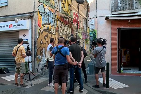 Un long métrage espagnol en tournage dans le quartier Arnaud Bernard à Toulouse. 