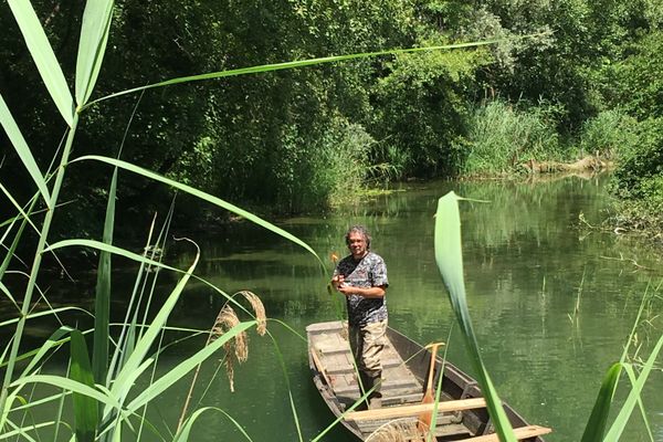 L'île de Rhinau est le havre de paix de Vincent Jaegli. Il vient s'y ressourcer dès qu'il a du temps libre. 