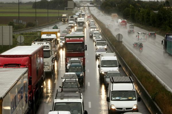 Bouchons sur l'A1 (2011). 