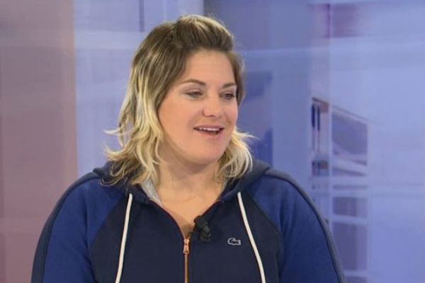 Marion Rolland sur le plateau de France 3 Alpes - février 2015