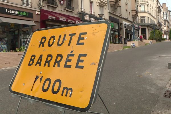 La rue Jean Jaurès, toujours en travaux