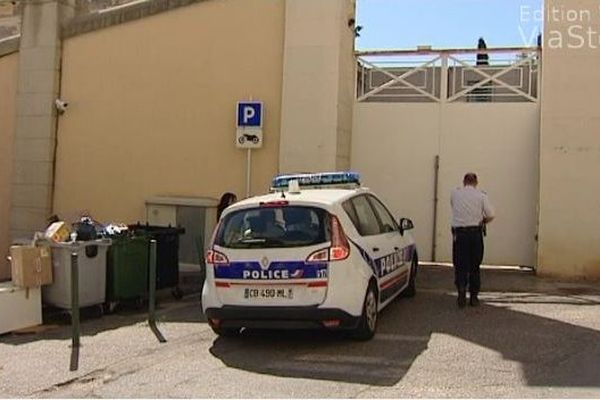 ILLUSTRATION - Entrée du dépôt et de la souricière du palais de justice de Bastia