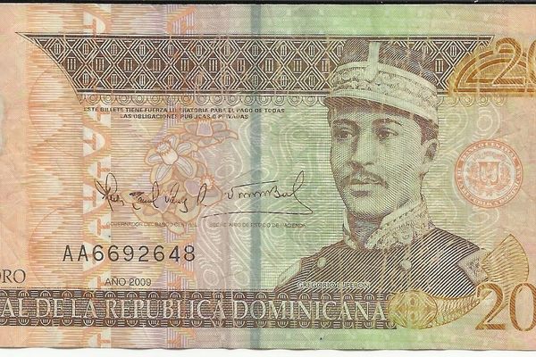 Un billet de banque dominicain