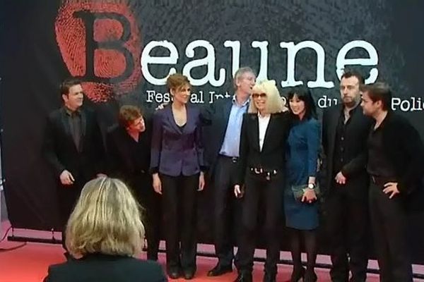 Le photo call du Festival de Beaune 2011 avec Mireille Darc et Clovis Cornillac