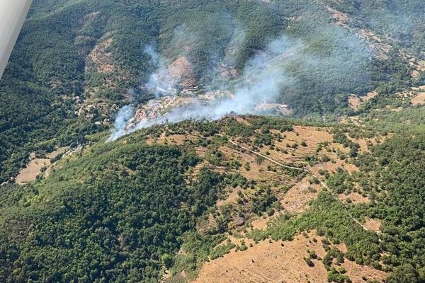 Un incendie s'est déclaré ce vendredi aux alentours de 13h30 dans le massif des Cévennes - 4 septembre 2020